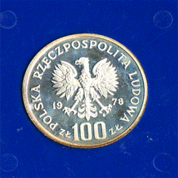 Polen 100 Zlotych Silber 1978 Janusz Korczak