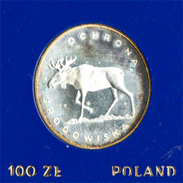 Polen 100 Zlotych Silber 1978 Ochrona Srodowiska
