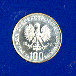 Polen 100 Zlotych Silber 1978 Ochrona Srodowiska