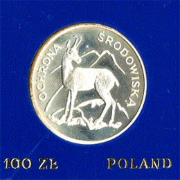 Polen 100 Zlotych Silber 1979 Ochrona Srodowiska