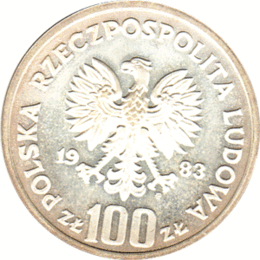 Polen 100 Zlotych Silber 1983 Ochrona Srodowiska