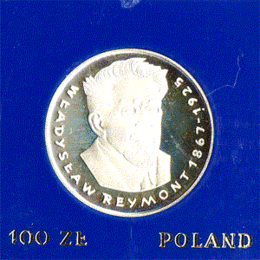 Polen 100 Zlotych Silber 197 Wladyslaw Reymont