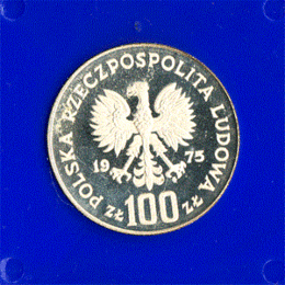 Polen 100 Zlotych Silber 1975 Zamek Krolewski w Warszawie