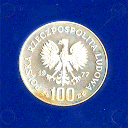 Polen 100 Zlotych Silber 1977 Zamek na Wawelu