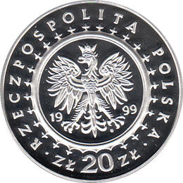 Polen 20 Zlotych Silber 1999 Palac Potockich