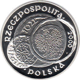 Polen 10 Zlotych Silber 2000, 1000 lecie zjazdu w Gnieznie