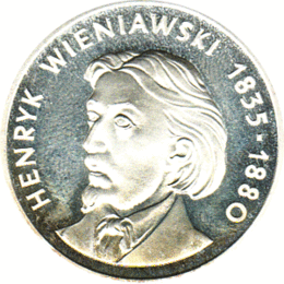 Polen 100 Zlotych Silber 1979 Henryk Wieniawski