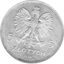 Polen 5 Zlotych Silber 1930