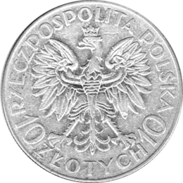 Polen 10 Zlotych Silber 1933 Jan III Sobieski