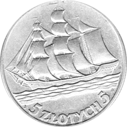 Polen 5 Zlotych Silber 1936