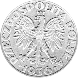 Polen 5 Zlotych Silber 1936