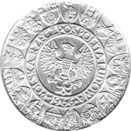 Polen 100 Zlotych Silber 1966 Tysiaclecie Panstwa Polskiego