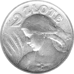 Polen 2 Zlote Silber 1924