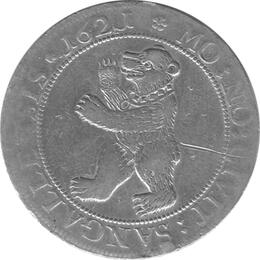 Schweiz St Gallen Taler Bär 1621