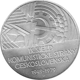 50 Korun, Tschechoslowakei, 1979,  30 Jahrestag des KSC