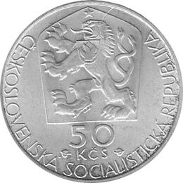 50 Korun, Tschechoslowakei, 1977, Jan Kollar