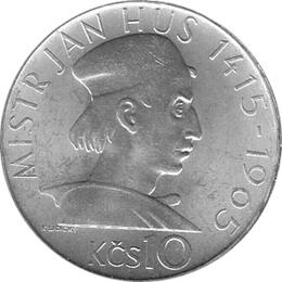 10 Korun, Tschechoslowakei, 1965, Hus