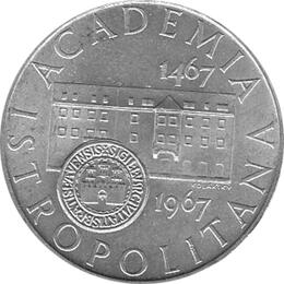 10 Korun, Tschechoslowakei, 1967,  Universität 