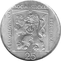 25 Korun, Tschechoslowakei, 1970, Nationaltheater in Bratislava