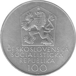 100 Korun, Tschechoslowakei, 1971, 100 Todestag von Josef Manes