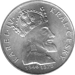 100 Korun, Tschechoslowakei,1978, Karl IV	