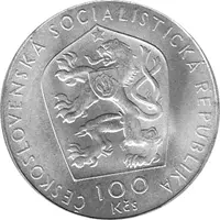 100 Korun, Tschechoslowakei, 1976,  Viktor Kaplan