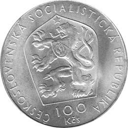 100 Korun, Tschechoslowakei, 1976,  Viktor Kaplan