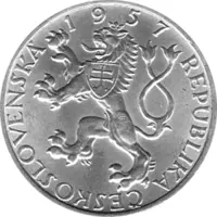 10 Korun, Tschechoslowakei, 1957,  J. A. Komensky