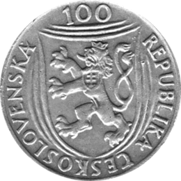 100 Korun, Tschechoslowakei, 1951, 	Klement Gottwald