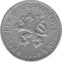 5 Korun, Tschechoslowakei, 1925