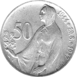 50 Korun, Tschechoslowakei, 1947, 3 Jahre Slowakischer Nationalaufstand