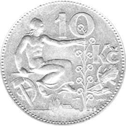 10 Korun, Tschechoslowakei, 1932