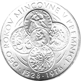 50 Korun, Tschechoslowakei, 1978, Kremniz