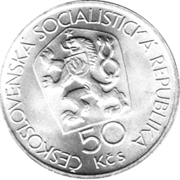 50 Korun, Tschechoslowakei, 1978, Kremniz