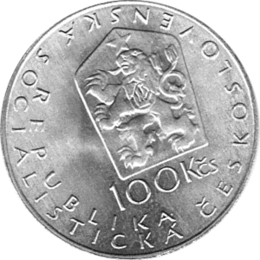 100 Korun, Tschechoslowakei, 1984, Neruda