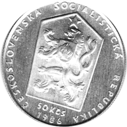 50 Korun, Tschechoslowakei, 1986, Krumlov