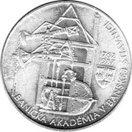 100 Korun, Tschechoslowakei, 1987, Bergbauakademie