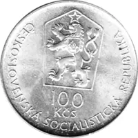 100 Korun, Tschechoslowakei, 1987, Bergbauakademie