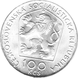 100 Korun, Tschechoslowakei, 1976, Janko Kral