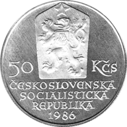 50 Korun, Tschechoslowakei, 1986, Bratislava