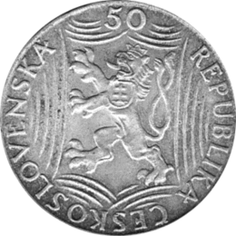 50 Korun, Tschechoslowakei, 1949, Stalin