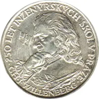 10 Korun, Tschechoslowakei, 1957, 250 Jahre Technische Hochschule in Prag