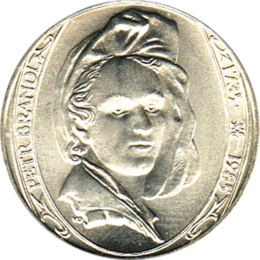 100 Korun, Tschechoslowakei, 1985, Petr Brandl