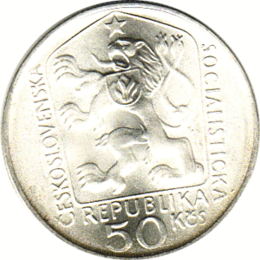 50 Korun, Tschechoslowakei, 1975, Neumann
