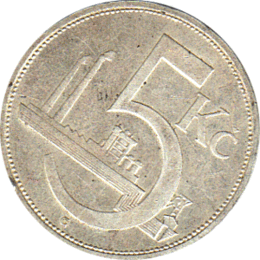 5 Korun, Tschechoslowakei, 1929