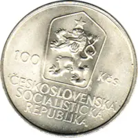 100 Korun, Tschechoslowakei, 1985, Jan Holly