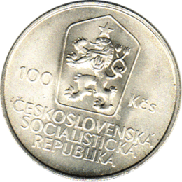 100 Korun, Tschechoslowakei, 1985, Jan Holly