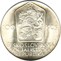 100 Korun, Tschechoslowakei, 1980, Sportlerinnen