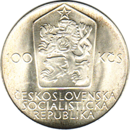 100 Korun, Tschechoslowakei, 1980, Sportlerinnen