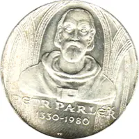 100 Korun, Tschechoslowakei, 1980,  Peter Parler